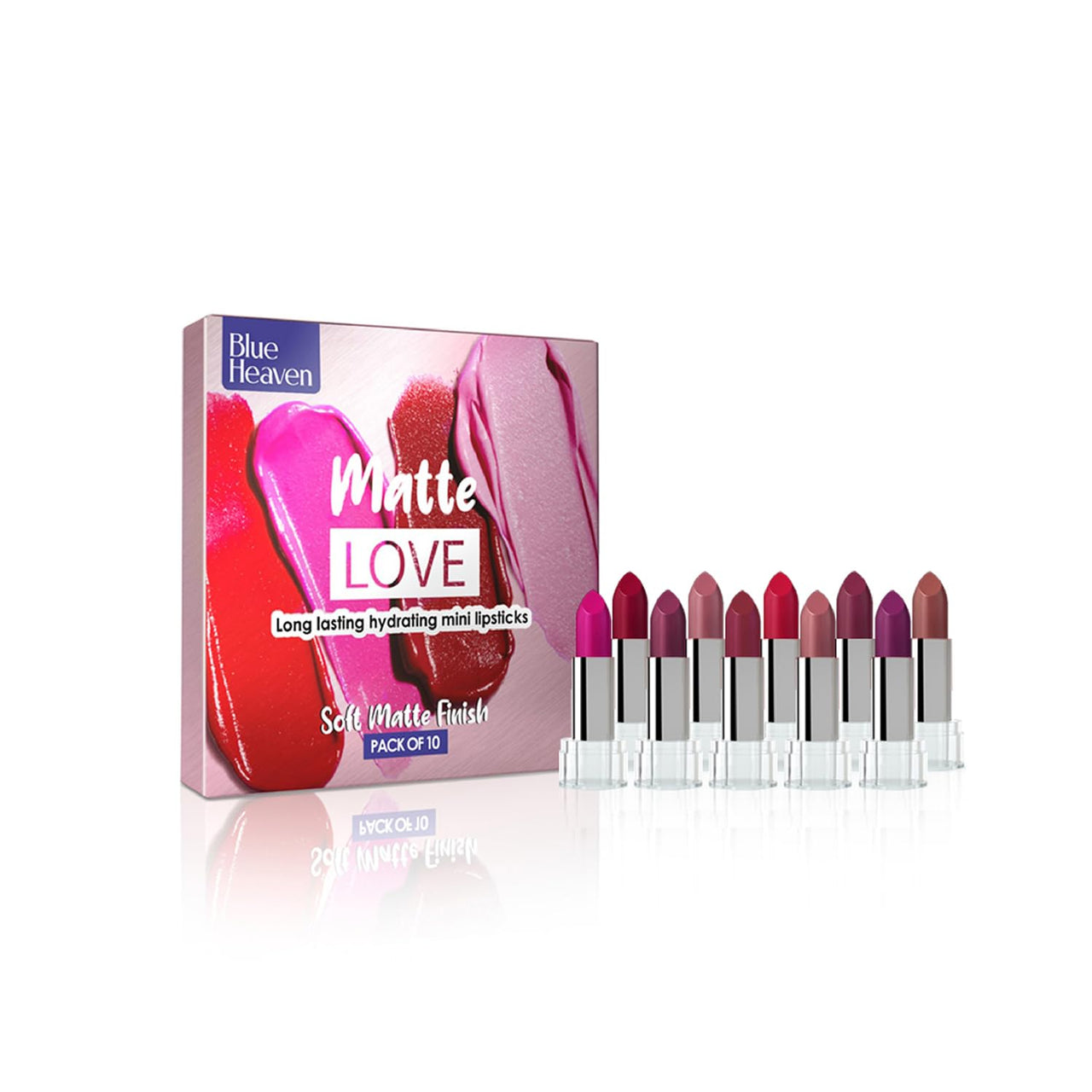 Blue Heaven Matte Love Mini Lipsticks & 12-In-1 Bling Eyeshadow Combo, Multicolor