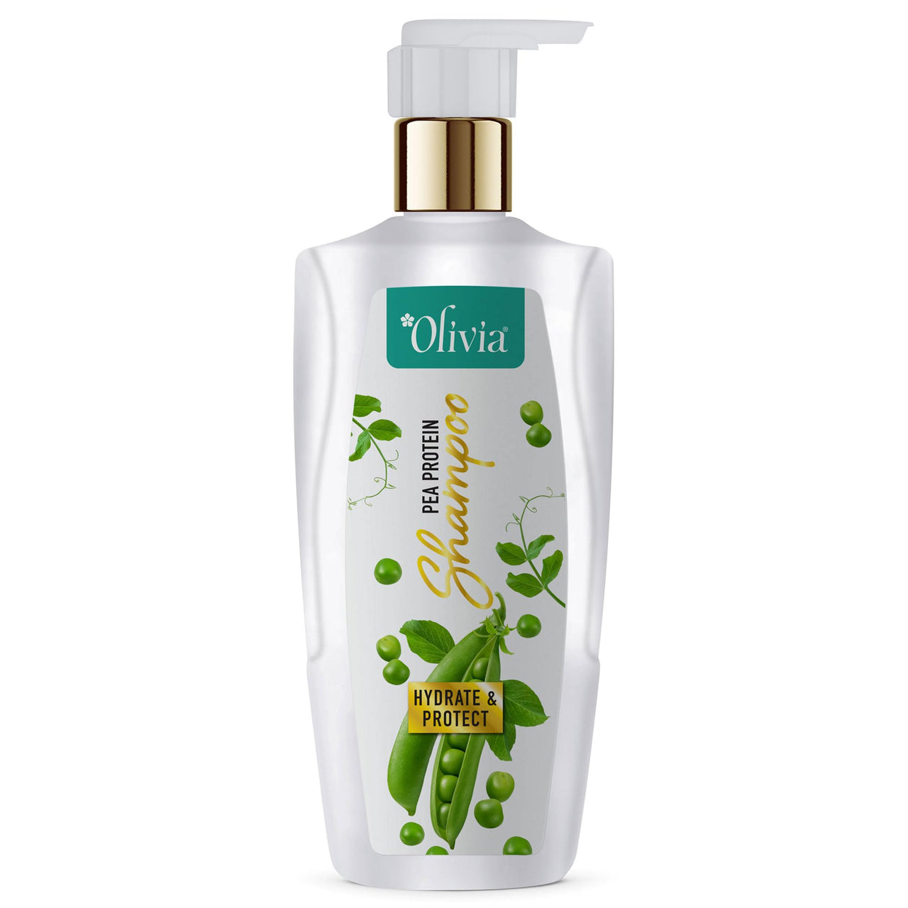 Olivia Hydrate and Protect Shampoo with Pea Protein | Keratin-Enriched Shampoo for Frizzy & Dry Hair | Paraben Free with 100% Natural Ingredients | No Harmful Colors or Chemicals | 200ml