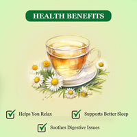 Golden Tips Chamomile Herbal Infusion Tea, Calming & Aromatic Loose Leaf Herbal Tea in Elegant Tin Can, Perfect for Relaxation & Well-Being (75 Gram - 37 Cups)