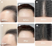 FIGMENT Natural Hairline Powder, Hair Shading Sponge Pen, Hairline Shadow Powder Stick, Quick Hair Root Touch-Up, Paired With 2 Pairs Of Eyebrow Stamp