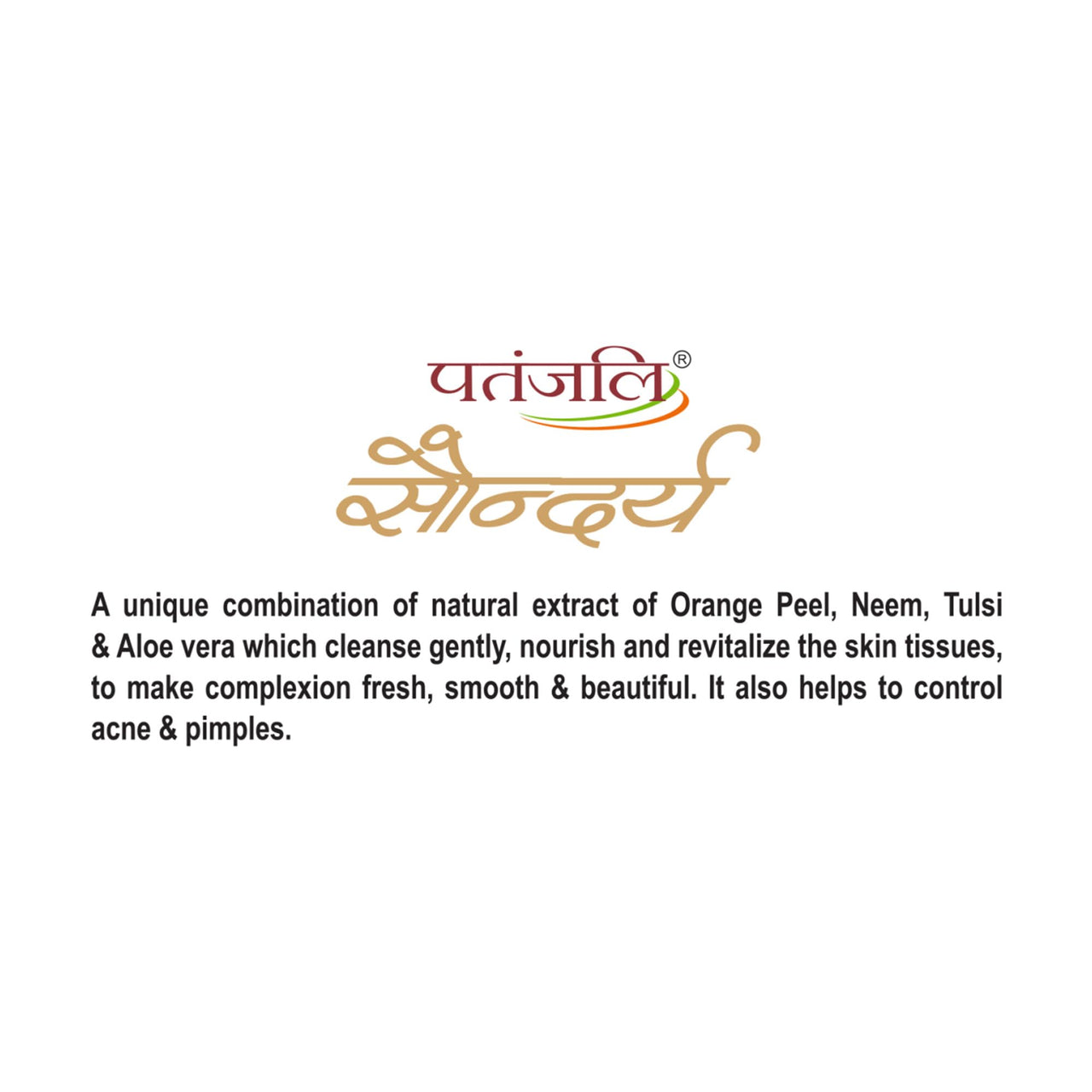 Patanjali Saundarya Deep Cleansing Face Wash 100g For Men, Women, Anti-Acne & Pimples, For all Skin Types