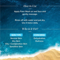 Aqualogica Hydrate+ Face Wash with Hyaluronic Acid & Coconut Water for Deep Cleansing & Hydration for Men & Women | For Oily, Glowing & Combination Skin -100ml