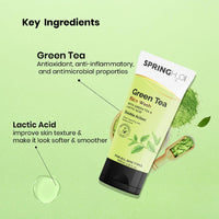 Spring H2O Rice Water & Green Tea Face Wash Combo – Brightening, Deep Cleansing, Acne Control – Gentle Daily Facial Cleanser for Glowing Skin, 2-Pack