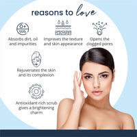 Globus Naturals Revival Diamond Face Scrub, For Deep Pore Cleansing & Skin Lightening, Natural & Ayurvedic Formula, Chemical Free, Cruelty Free, Suitable For All Skin Types, 100 gm