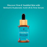 Pilgrim Korean 0.5% Retinol & 1% Hyaluronic Acid Lift & Firm Anti Aging Serum | Retinol serum for face| Reduce Fine Lines & Wrinkles|For Men & Women |All Skin Types|30ml