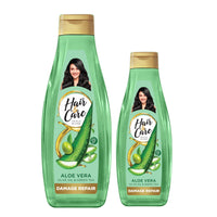 Hair & Care Triple Blend Damage Repair Non-Sticky Hair Oil with Aloe Vera, Olive Oil & Green Tea, 300 ml + 100 ml