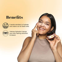 Richfeel Orange Almond Scrub For Brightening & Revitalizing | Gentle Exfoliation | Removes Blackheads & Dead Skin Cells | Suitable for All Skin Types | 100 g