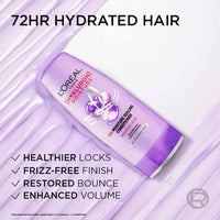 L'Oreal Paris Hyaluron Moisture 72HR Moisture Sealing Conditioner powered by Hyaluronic Acid, for Frizz-free, Hydrated and Bouncy Hair Full of Life | 180 ml