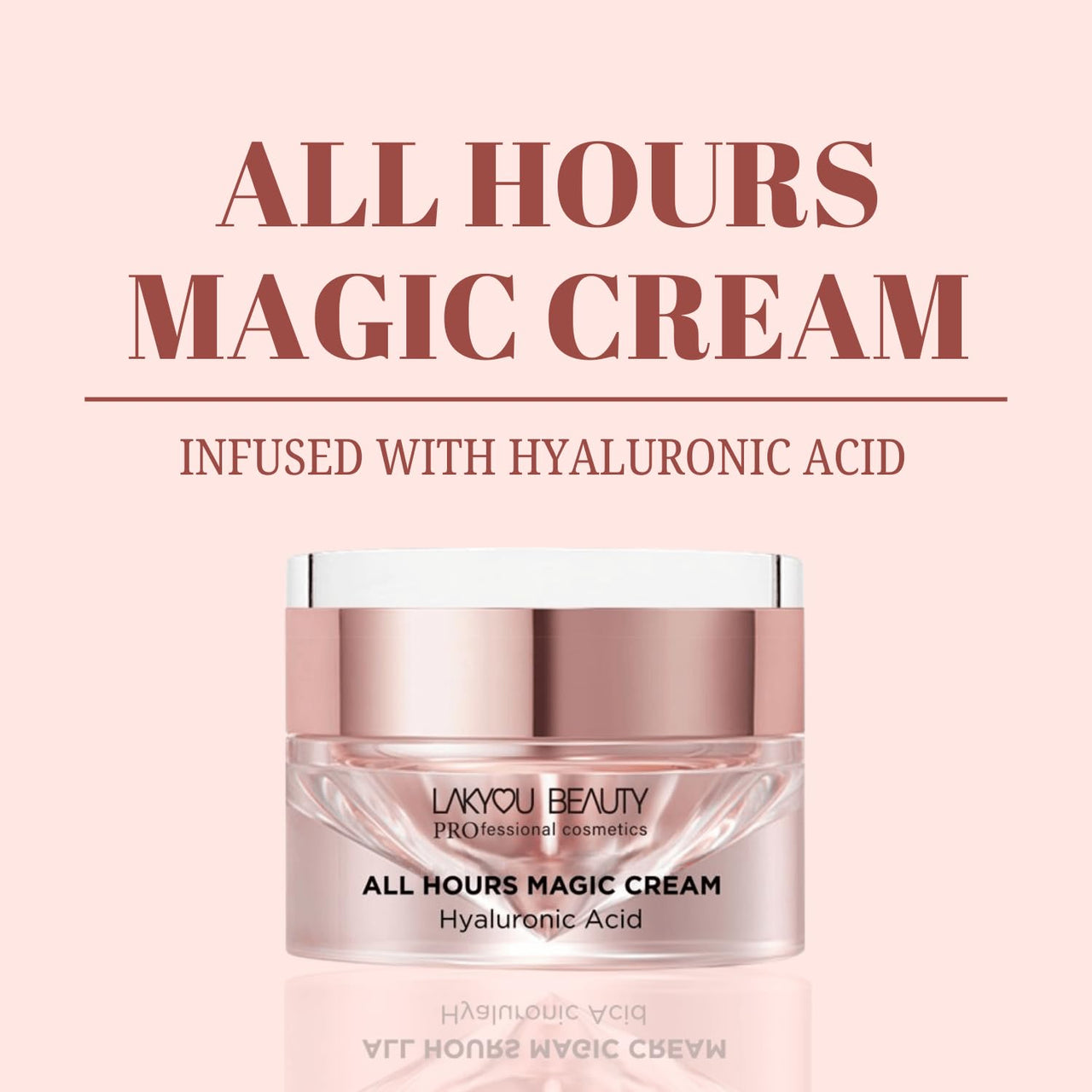 Lakyou Beauty All In One Magic Cream It Has Primer, Anti Aging, CC Cream, Sunblock, Whitening, Moisturizer Infused With Hyaluronic Acid 30ml