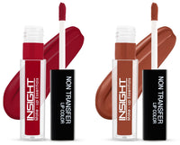Insight Non Transfer Lip Color Matte, 4ml (LG40=28) & Non Transfer Lip Color, 4ml (21 Romance)