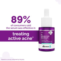 The Derma Co 2% Salicylic Acid Face Serum | Reduces acne & blackheads | Tightens pores | Exfoliates & soothes inflammation | 30 ml