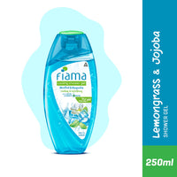 Fiama Cooling Shower Gel Menthol & Magnolia, 250ml Bottle & Fiama Shower Gel Blackcurrant & Bearberry Body Wash With Skin Conditioners, 250ml Bottle