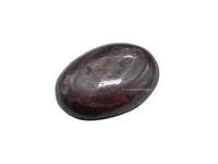 Small Ruby Palm Stone - Pocket Massage Worry Stone for Natural Body Chakra Balancing, Reiki Healing and Crystal Grid Ruby - Small