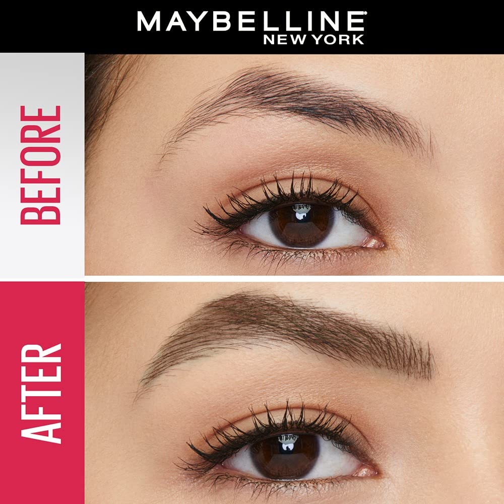 Maybelline New York Tattoo Brow 3 Day Styling Brow Gel - Warm Brown, Semi-permanent Tinted Eyebrow Gel, Water, smudge & Transfer-proof. Tattoo Brow 3 Day Styling Brow Gel Last Up To 3 Days | 6ml