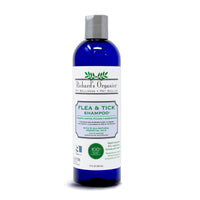 Richard’s Organics Flea and Tick Shampoo for Dogs – 100% All-Natural Actives Kills Fleas, Ticks and Repels Mosquitos – Gentle, Won’t Dry Skin, Great Smelling Essential Oils (12oz bottle),FG00440 12 Ounce