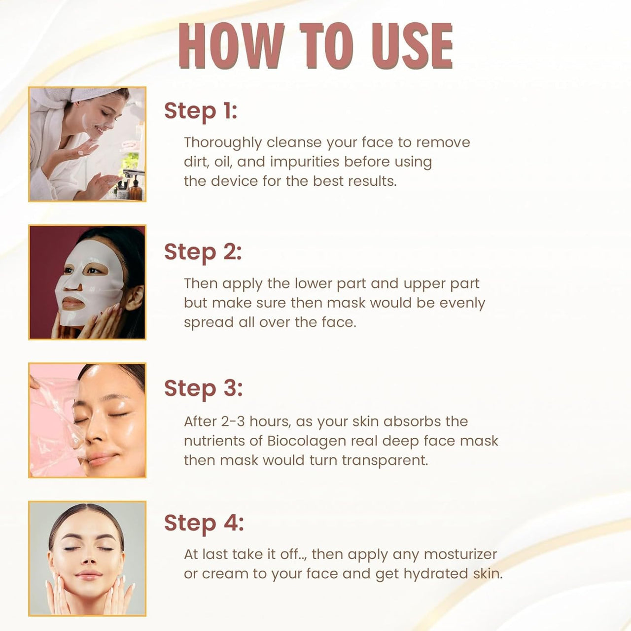 QERINKLE Pack Of 2 Bio-Collagen Overnight Face Mask|Korean Glass Skin Hydrogel Mask For Deep Hydration, Pigmentation, Anti-Aging & Pore Minimizing|Hyaluronic Acid, Niacinamide, Vitamin E & Centella