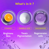 Chemist at Play Brightening Roll On For Neck, Knee & Elbow With 6% Vitamin C+ Hyaluronic Acid, AHAs, Niacinamide, & Ceramides | Helps Reduction in Pigmentation & Hydrates Dry Skin | 40ml