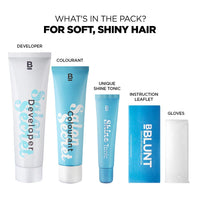 Bblunt Salon Secret High Shine Crème Hair Colour, 100g + 8ml - Wine Deep Burgundy 4.20 (Pack Of 1)