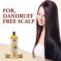 Rey Naturals Almond Oil & Castor Oil For Hair Growth, Hair Fall Control & Hydrated Scalp (Arandi Ka Tel, Badam Oil) - 200ml*2 | Cold Pressed Oil For Healthy Hair | Herbal Hair Oil For Men & Women