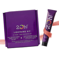 2.Oh! Italian-Peach Hair Color DIY Kit | Semi Permanent Color + Bleach for Highlights | With Plex & Argan Oil | Lightening Kit for Women & Men