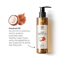 Brillare Pure Coconut Oil, 100 Percent Natural, Organic and Cold Pressed, Hair Oil 200 ML, Zero Chemicals & Brillare Pure Cold Pressed Castor Oil, 100 Percent Natural & Organic, 200 ML