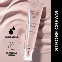 FACESCANADA Rose Glow Kit Medium Coverage Rose Gold Strobe Cream (30Ml) + Caramel Natural All Day Hydra Matte Mini Foundation (15Ml) Makeup Kit For Women (Combo Pack Of 2)