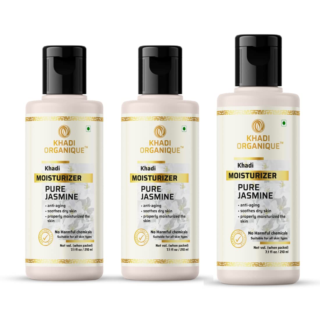 Khadi Organique Pure Jasmine Moisturizer Lotion Pack of 3