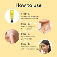 Quench Vitamin C Brightening Primer with Ultra Fine Shimmer Pigment | Gives Brighter, Dewy Complexion | Lightweight & Non-Sticky | Made in Korea (30ml)