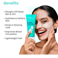Earth Rhythm Face Srub with Oatmeal and Ceramides | Lightweight, Removes Grime, Hydrates & Softens -100g