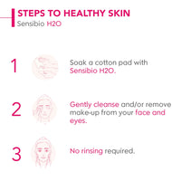 Bioderma Sensibio H2O Daily Soothing Cleanser, Make up Pollution & Impurities Remover Face Eyes Sensitive skin, Pump Bottle, 500ml