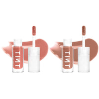 Tint Cosmetics 2.5ml Set of 2 Lipgloss, Peach & Nude, Non Sticky, Hydrating, Light Weight, Long Lasting, High Shine & Soft Natural Liquid Lip Gloss For Girl & Women (Coral & Roasted Chestnut)