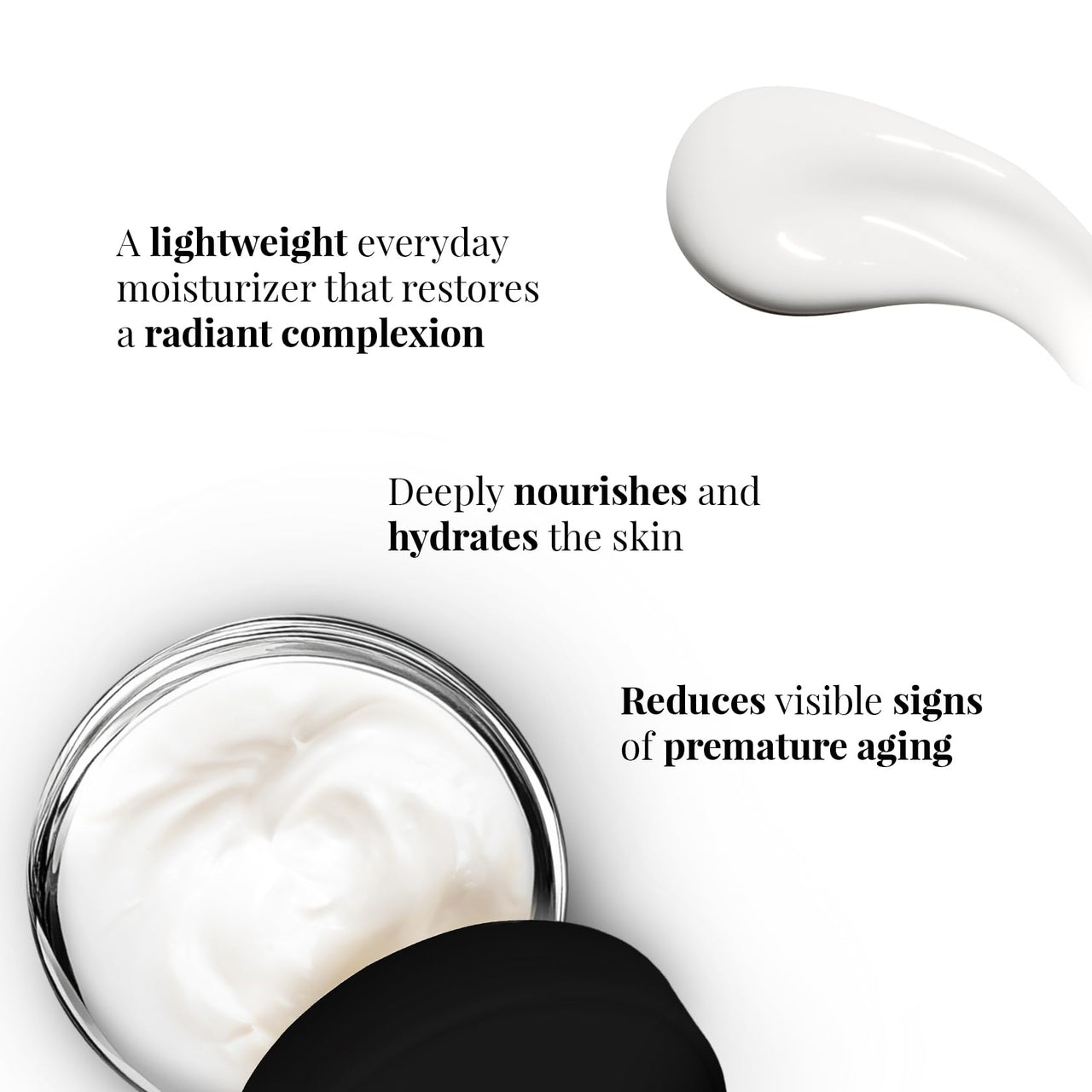 iCosmetiques Night Cream |Vitamins B3, C, E |Shea Butter & Glycerin |Deep Hydration & Glow |Lightweight Moisturizer for Radiant Skin |Mineral Oil & Silicone-Free |Unisex Total Care Formula |50g