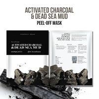 SEA SOUL Detox Peel-Off Mask - 20 g | With Activated Charcoal & Dead Sea Mud | Brightens Skin, Unclogs Pores & Enhances Radiance | Deep Cleansing Face Mask