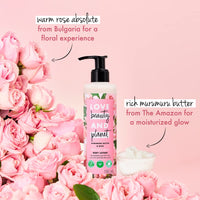 Love Beauty & Planet Natural Murumuru Butter & Rose Glow Body Lotion|| 24hr Moisturization|| Non-Sticky|| Paraben Free|| 400 ml