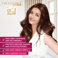 L'Oréal Paris Permanent Hair Colour, Radiant At-Home Hair Colour with up to 100% Grey Coverage, Pro-Keratin, Up to 8 Weeks of Colour, Excellence Crème, 3.16 Burgundy, 72ml+100g (Pack of 2)