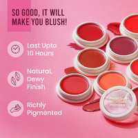 Insight Cosmetics Crème Blusher, Face Makeup, Dusty Rose, 3.5 gm(B-02=03) Crème Blusher, Face Makeup, Caramel Eclair, 3.5 gm(B-02=06)