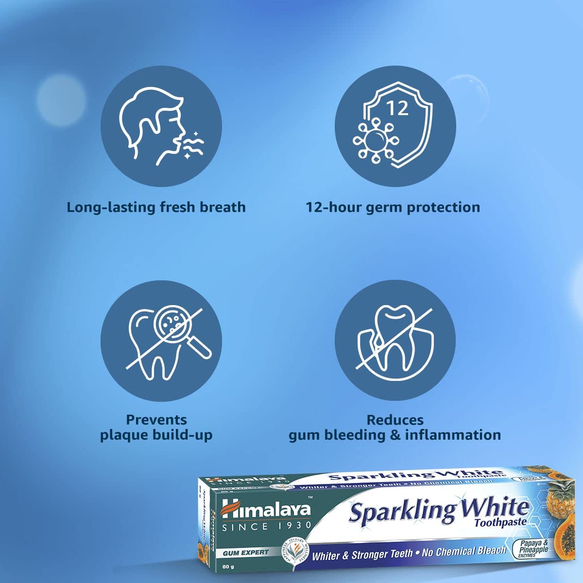 Himalaya Herbals Sparkling Whitening Toothpaste 150g