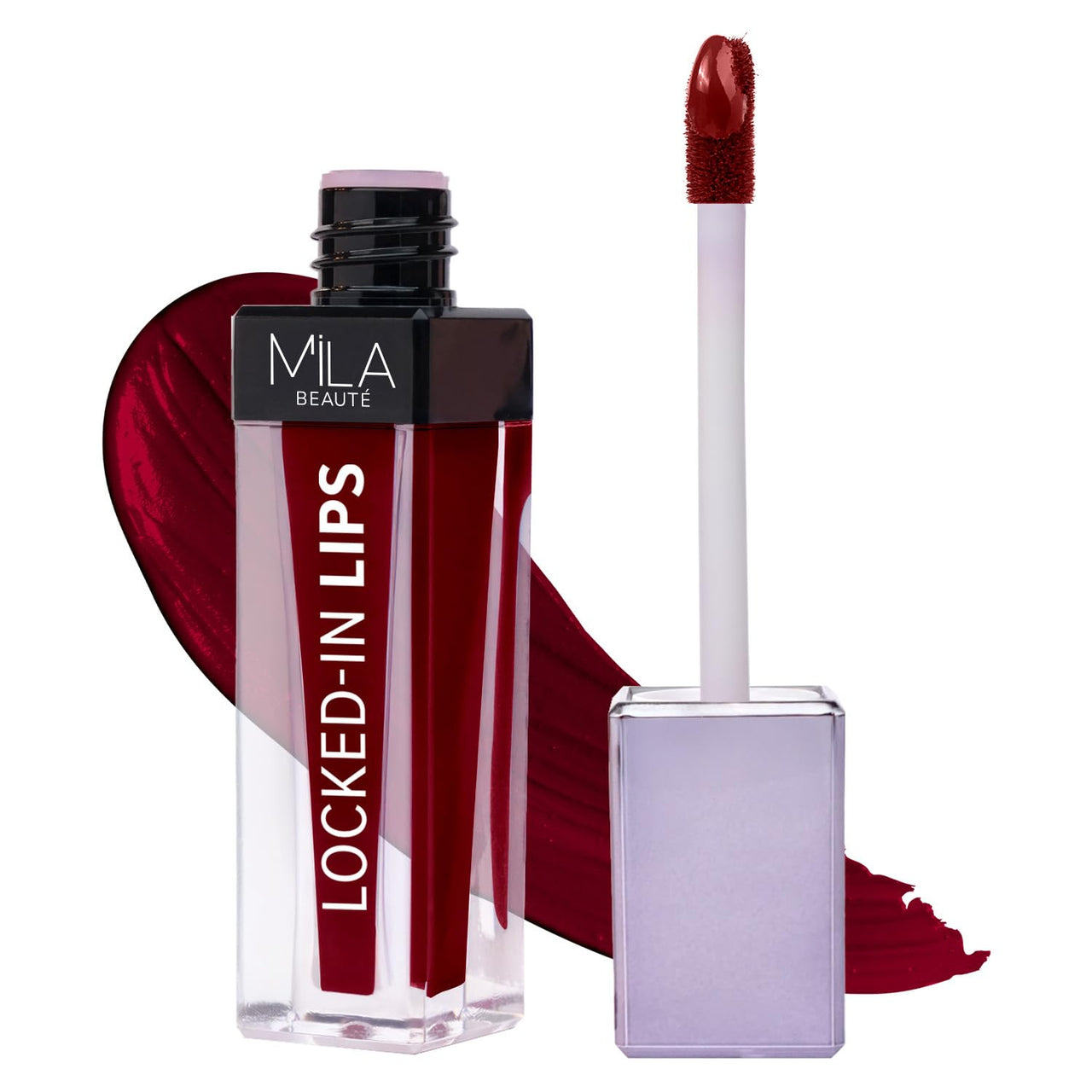 MILA BEAUTÉ Locked In Lips Liquid Lipstick |12 Hour Transfer Proof Formula with Hyaluronic Acid | Highly Pigmented Lipsticks | Shade -