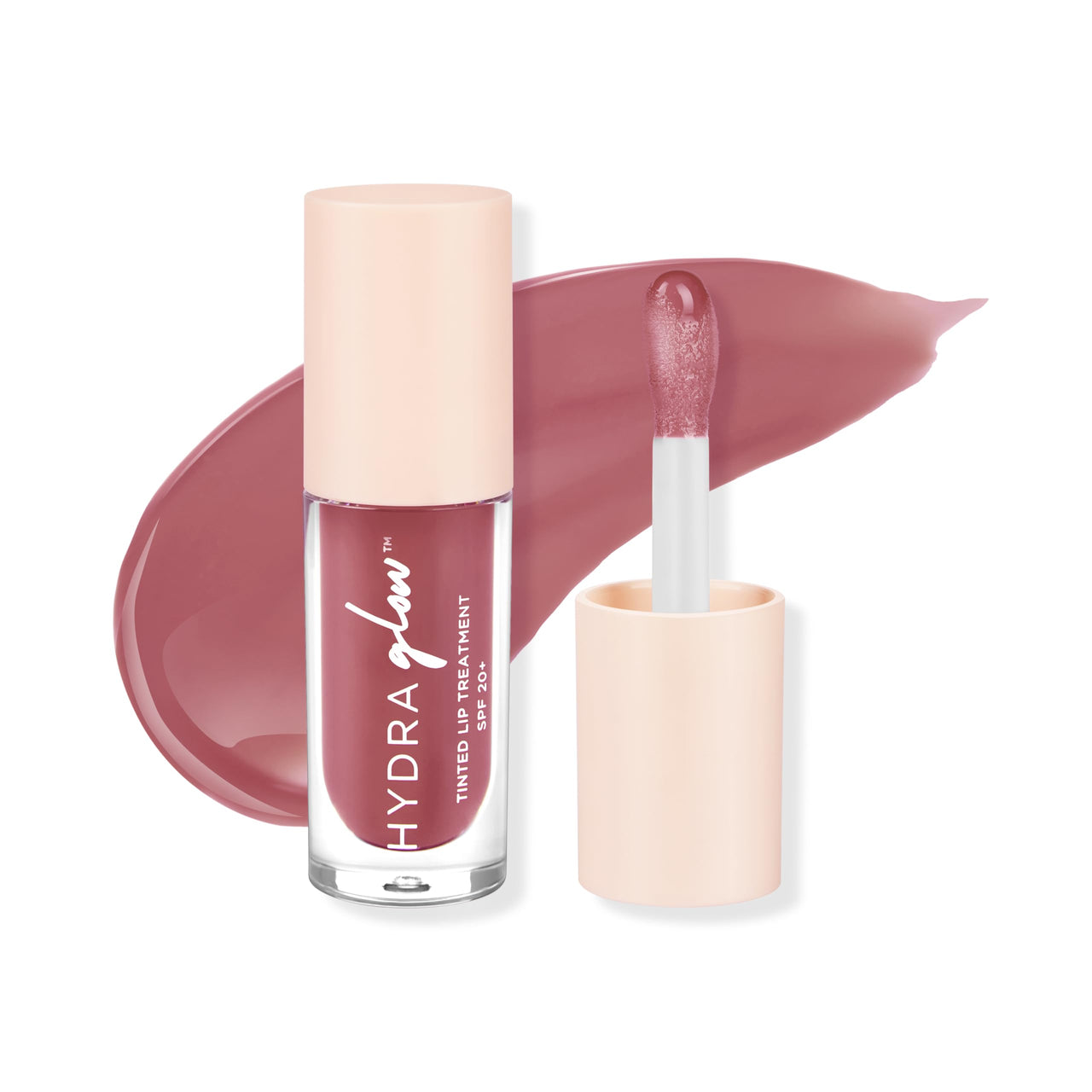 HYUE HydraGlow™ Tinted Lip Treatment (6 ml) | Mauve-licious | 24‑Hour Hydration with Sea Buckthorn Oil & Kokum Butter | Non‑Sticky | High‑Shine | Nourishing & Vegan Formula | Chunky Applicator