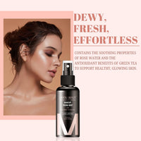 Lakyou Beauty Makeup Fixing Mist with Rose Water & Green Tea | Long-Lasting | Hydrates & Refreshes | Suitable for All Skin Types | 80ml