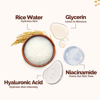 Mamaearth Rice Dewy Bright Light Gel Moisturizer with Rice Water& Niacinamide For Glass-skin Glow 200g| Long-lasting, Nonsticky Hydration |Oil-free, Lightweight & Quick-absorbing |No Harmful Chemicals