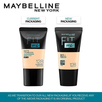 Maybelline New York Liquid Full Coverage Foundation For Oily Skin oil,Matte & Poreless,Fit Me,128 Warm Nude,18 Ml & New York Fit Me Shade 220 Natural Beige,Compact Powder,8G,Pack Of 1