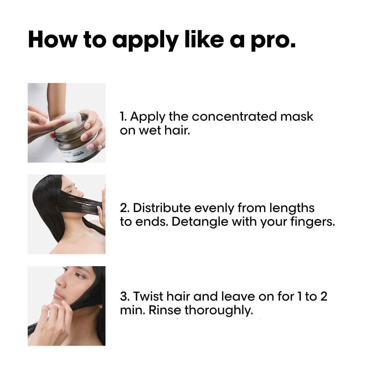 L'Oréal Professionnel Absolut Repair Molecular Deep Repairing Rinse-off Cream Mask for Damaged Hair - 250 ml | Repairs Very Damaged Hair and Restores Strength With 2% Peptides Bonder & 5 Amino Acids