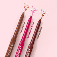 Mila Beauté Pout it Lip Liner Set of 3 I Highly Pigmented, Long Lasting & Non Drying Formula Enriched with Squalene I Smooth and Precise Application | Matte Lip Liner Suitable for Indian Skin Tones