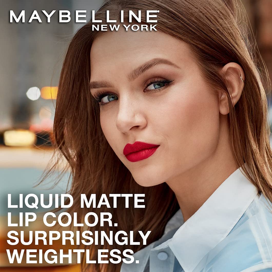 Maybelline New York Sensational Liquid Matte Lipstick 11, Made Easy + FREE Red Serenade Lipstick