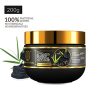 Khadi Natural Activated Bamboo Charcoal Face Mask | Face Mask for Removing Blackheads | Paraben, Silicone & Sulphate Free | Suitable for All Skin Types | Powered Botanics| 200 gm