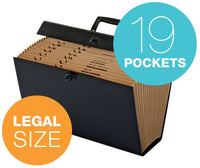 Globe-Weis/Pendaflex Globe Weis 19-Pocket File Express Case (11170) (Colors May Vary),Assorted Colors, Legal