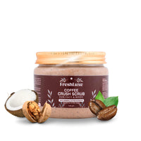FreshLuxe Coffee Crush Body & Face Scrub | Exfoliation & De-Tan | Enriched with Walnut Powder | Unisex | 140g