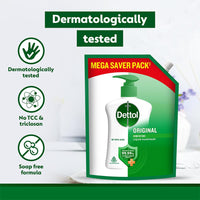 Dettol Liquid Handwash Refill - Original Hand Wash- 1350ml | Germ Defence Formula | 10x Better Germ Protection