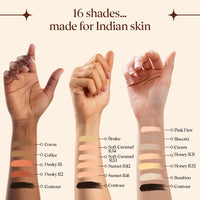 DAZLLER Loose Compact Powder, For Setting Makeup, Featherlight Sheer Finish, Oil-Control, Added Sunscreen For All Skin Types, 30G-Coffee, Beige